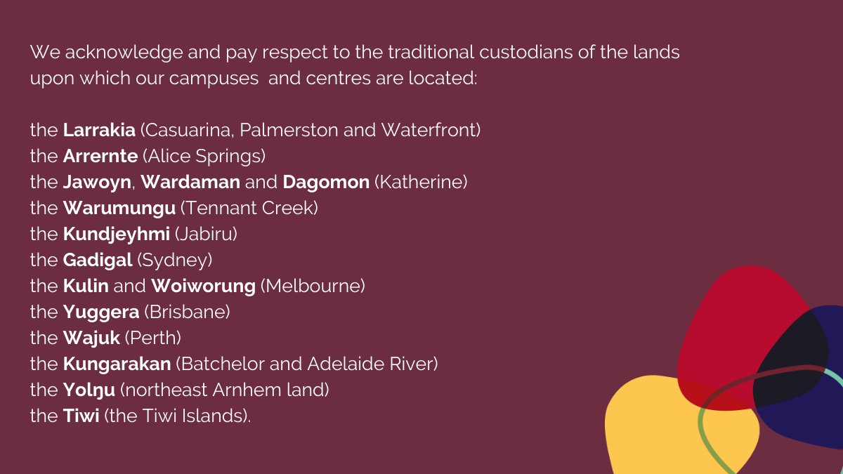 CDUni's tweet image. This #NAIDOC2021 and always, we acknowledge Indigenous peoples’ long tradition of sustaining their communities and environments over thousands of years. They are the first educators and innovators who make an vital contribution to local, national and global communities.