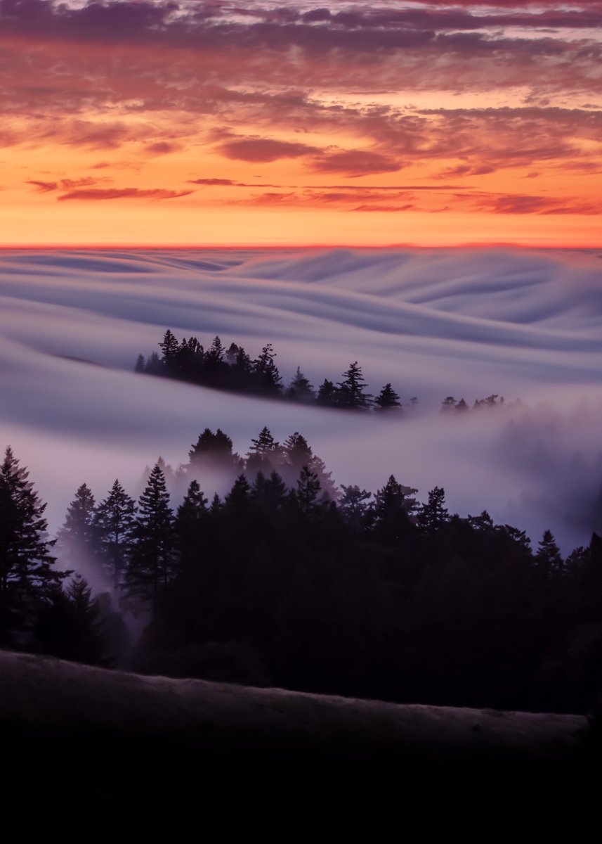 When the #sun goes down!  Another #awesome #sunset in the #marinheadlands atop of #mttam. Not a bad way to spend the #4thofJuly #weekend
•
#SanFrancisco #bayarea #visitmarin #longexposurephotography #sunsetphotography #canonphotography