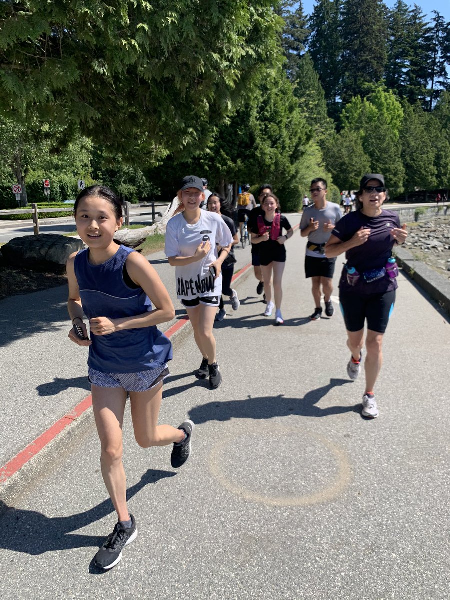 CstZhalovaga's tweet photo. One of the alumni running club student ran a full marathon (42.2km’s)today to raise money for child and adolescent mental health program! We had so much fun running with her during different segments of the run to support her! What a great accomplishment! So proud of her! #VPD https://t.co/8QrPHomvdD