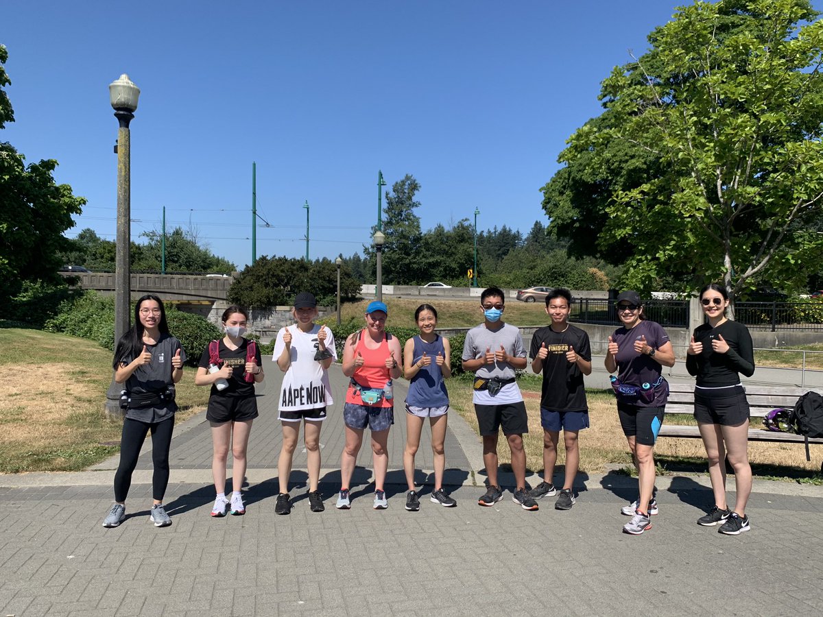 CstZhalovaga's tweet photo. One of the alumni running club student ran a full marathon (42.2km’s)today to raise money for child and adolescent mental health program! We had so much fun running with her during different segments of the run to support her! What a great accomplishment! So proud of her! #VPD https://t.co/8QrPHomvdD