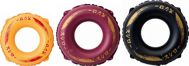 気分はまるで回転寿司のネタ⁉スシローのお皿が浮き輪に‼
