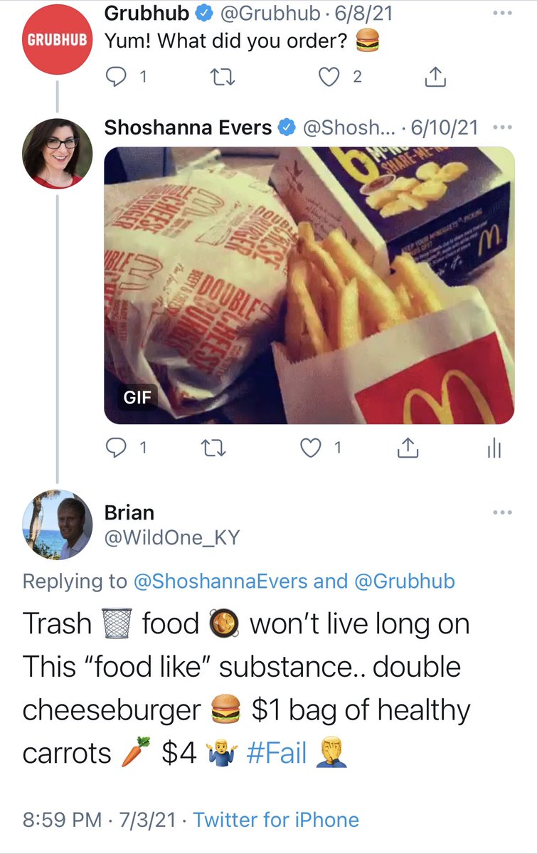 If only I’d had this super helpful knowledge a month ago, when it happened, I could’ve bought my kids… 

*checks notes*

…a bag of carrots for dinner, instead.

Please give me unsolicited diet tips in a more timely manner next time, Brian!!