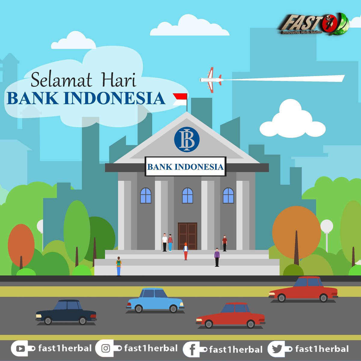 fast1herbal's tweet photo. Selamat Hari Bank Indonesia 5 Juli. Semoga tetap konsisten untuk memberikan pelayanan yang terbaik bagi masyarakat.

#bi #BankIndonesia #selamatharibankindonesia #perbankan #Indonesia #goindonesia #fast1herbal #Herbal #tetapdirumah #jagakesehatan #melawanpandemi #semangat https://t.co/YoDLjw811w