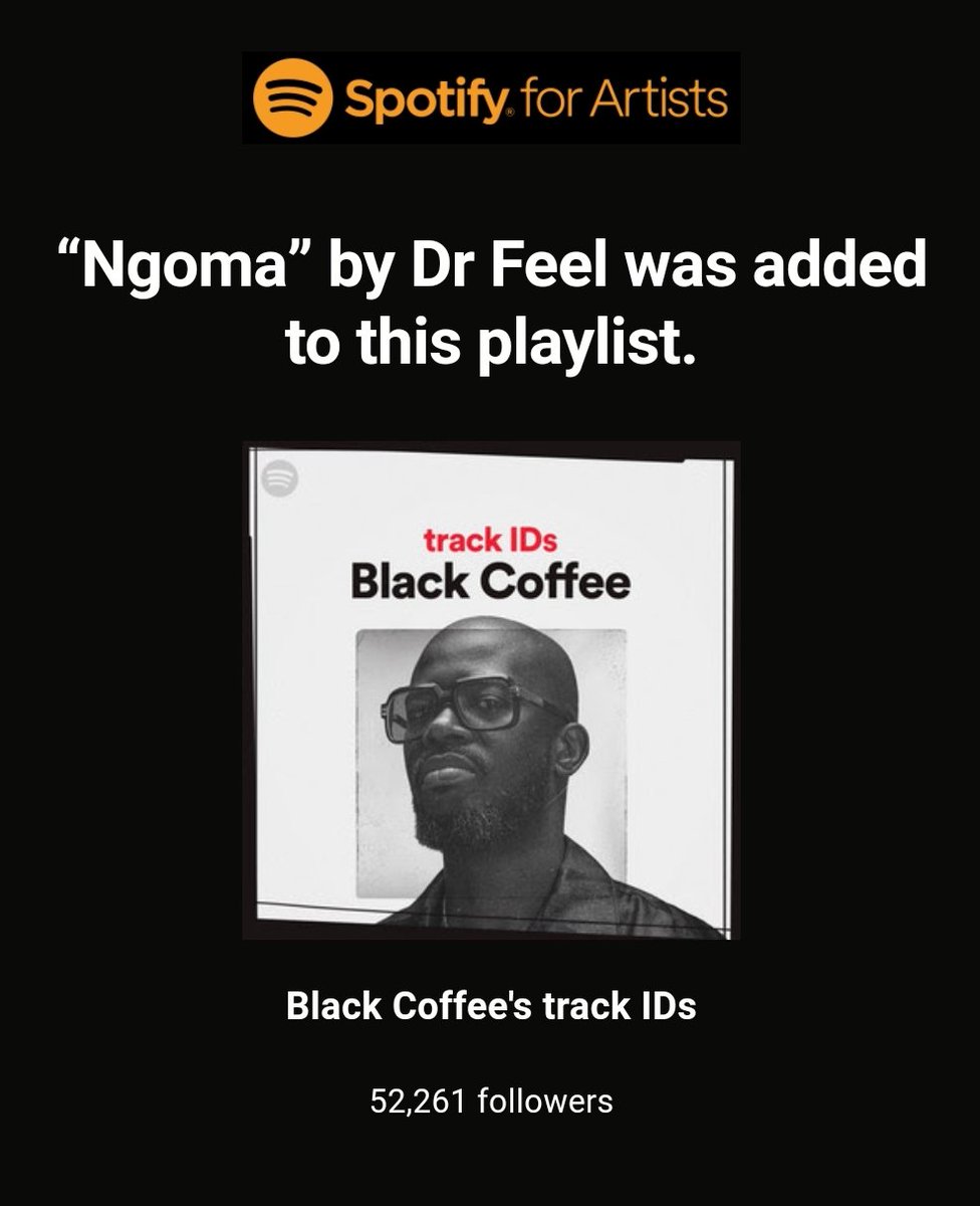 drfeelsafans's tweet photo. 🙏🏽🙏🏽🙏🏽 Grootman @RealBlackCoffee

Playlist Link : https://t.co/4pfQzJkSXK https://t.co/xvph9EC4z0