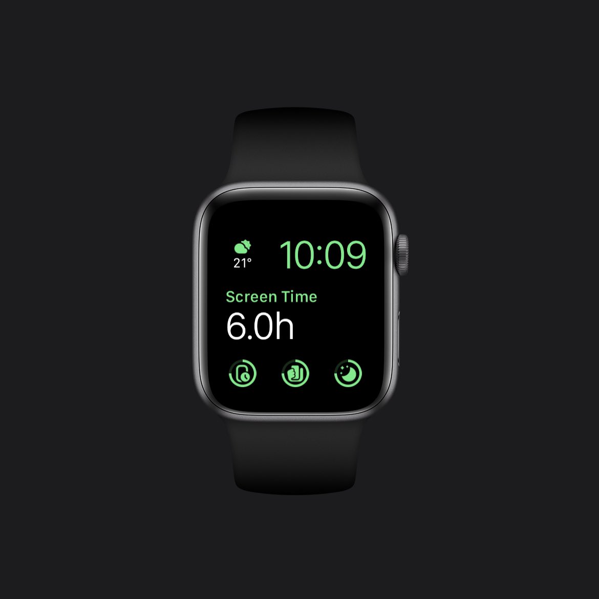 OffScreen_App's tweet image. 🎉OffScreen for Apple Watch is here! Raise your wrist to view your screen time usage