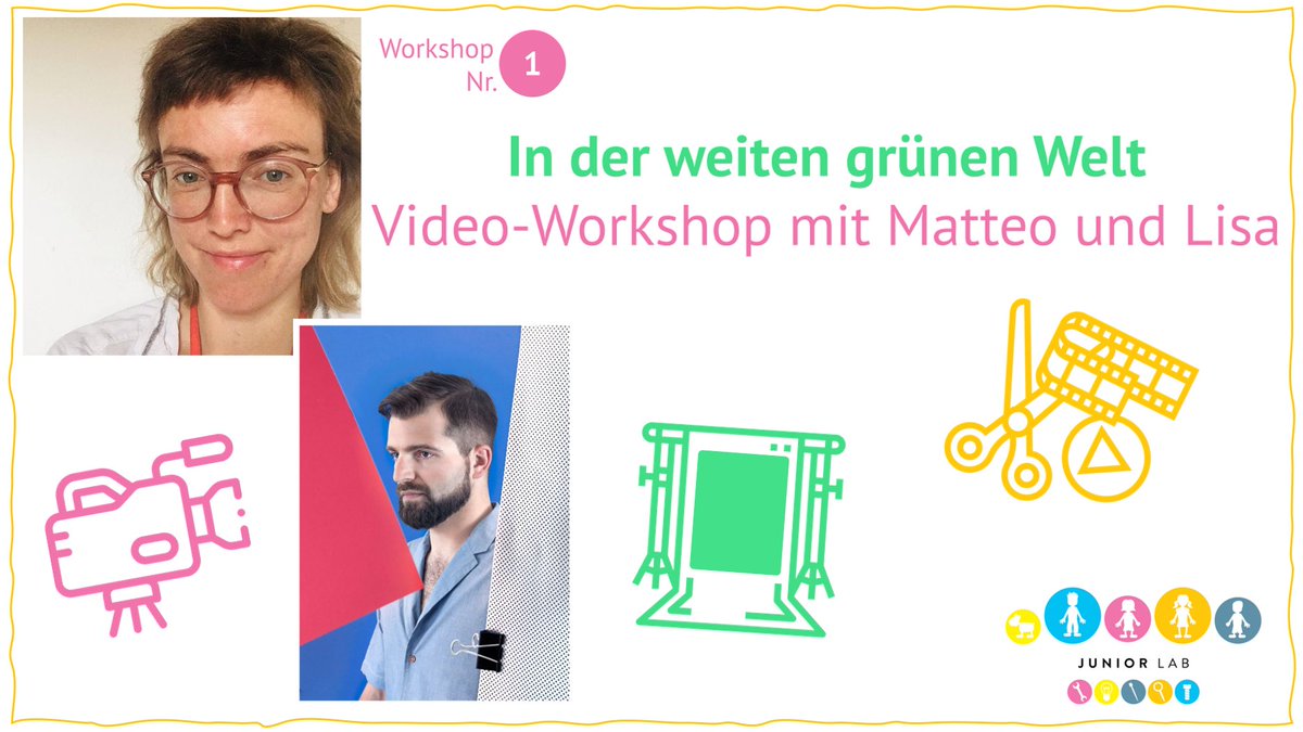 Start Coding e.V. (@startcodingde) on Twitter photo Workshop Nr. 1 für unser <a href="/JuniorLabBerlin/">JuniorLabBerlin</a> in den Herbstferien: In der weiten grünen Welt - #VideoWorkshop mit Matteo und Lisa. Mithilfe eines grünen Hintergrundes könnt ihr euch im Video überall hinzaubern.
Infos & Tickets findet ihr hier: eventbrite.de/e/junior-lab-h… Workshop Nr. 1 für unser <a href="/JuniorLabBerlin/">JuniorLabBerlin</a> in den Herbstferien: In der weiten grünen Welt - #VideoWorkshop mit Matteo und Lisa. Mithilfe eines grünen Hintergrundes könnt ihr euch im Video überall hinzaubern.
Infos & Tickets findet ihr hier: eventbrite.de/e/junior-lab-h…