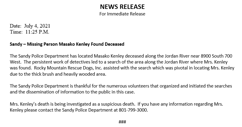 Sandy Police (@sandy_police) on Twitter photo 