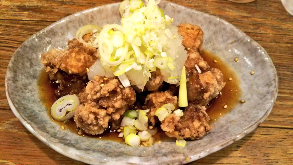 isuzu_ramen's tweet photo. 【昼食】エビスコ酒場で最強豚ホルモンの唐揚げ おろしネギポン酢ver定食、プロテイン

#エビスコ酒場
#糖質制限
#減量
#ダイエット
#day679 https://t.co/iv7hx9Erd5
