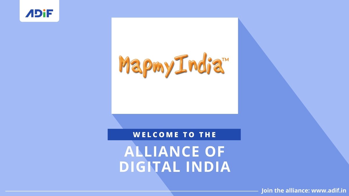 adif_India's tweet photo. We're thrilled to welcome @MapmyIndia and @_rohanverma to @adif_India. They've joined us on our journey to transform the Indian startup ecosystem into one of the top three in the world.

#welcomeaboard #mapmyindia #Maps #MapAPIs #ADIF https://t.co/cEZj4lVkAs
