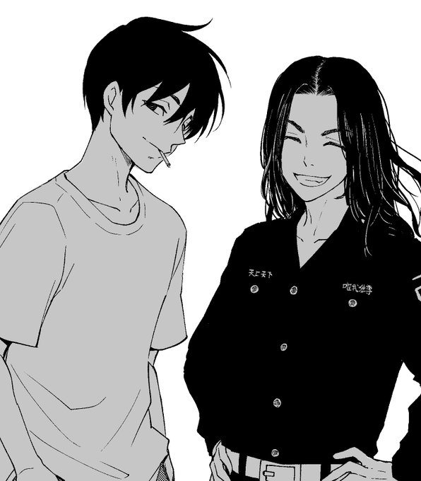 使う予定で描いたけどやっぱやめた真一郎君と場地さん 