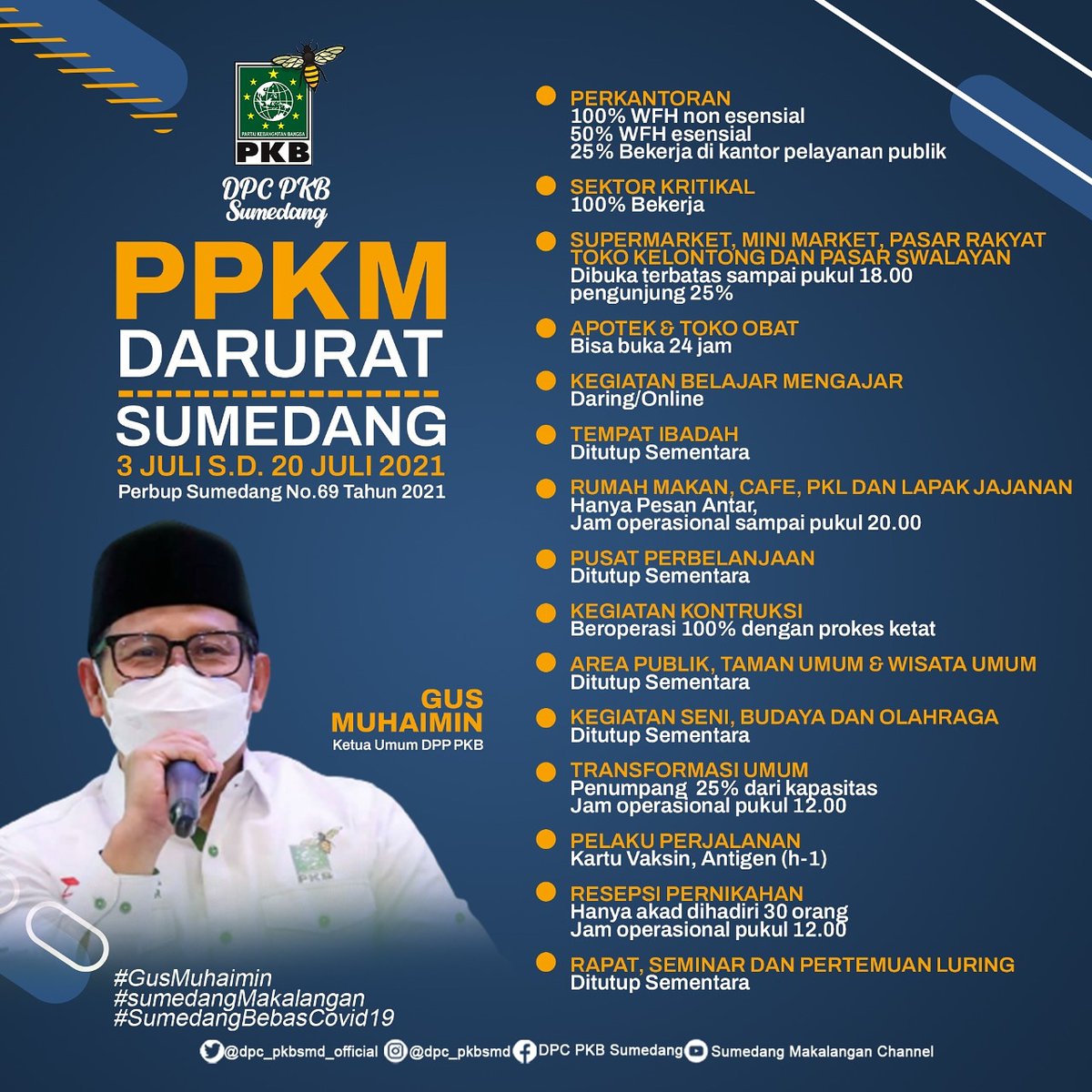 #BadaiPastiBerlalu
<a href="/cakiminow/">A Muhaimin Iskandar</a> 
<a href="/emhasanuddin/">M Hasanuddin Wahid</a> 
<a href="/dpp_pkb/">DPP PKB</a> 
<a href="/syaifulhooda/">Syaiful Huda</a> 
@acep_jamaludiin 
<a href="/dpwpkbjabar/">DPW PKB JABAR</a> 
<a href="/dpc_pkbsmd/">PKB Sumedang Makalangan</a> 
#gusmuhaimin
#sumedangmakalangan