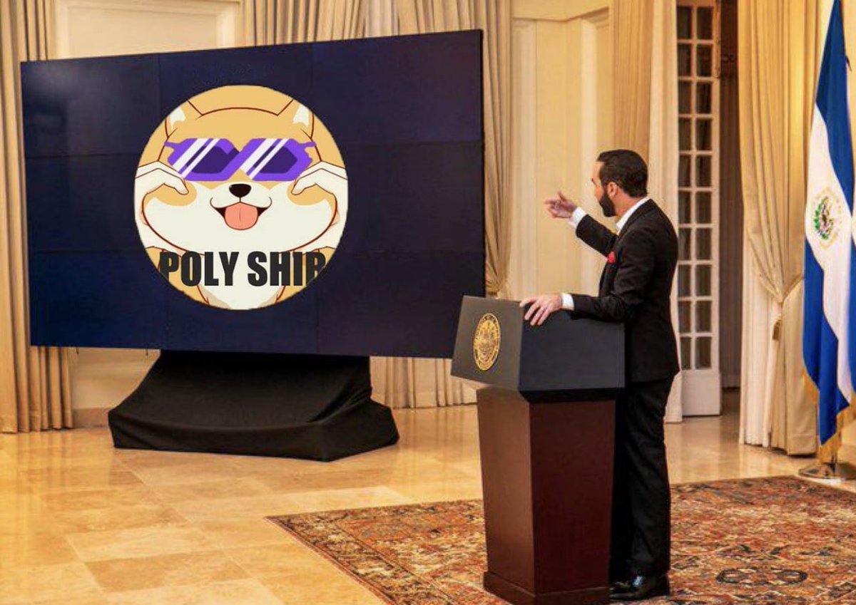polyshib_'s tweet photo. So I heard we are going nationwide in El Salvador?

🚀🚀🚀

#polyshib #polygon #matic #SHIB #CryptoGems #Salvador https://t.co/taFU6o8qMI
