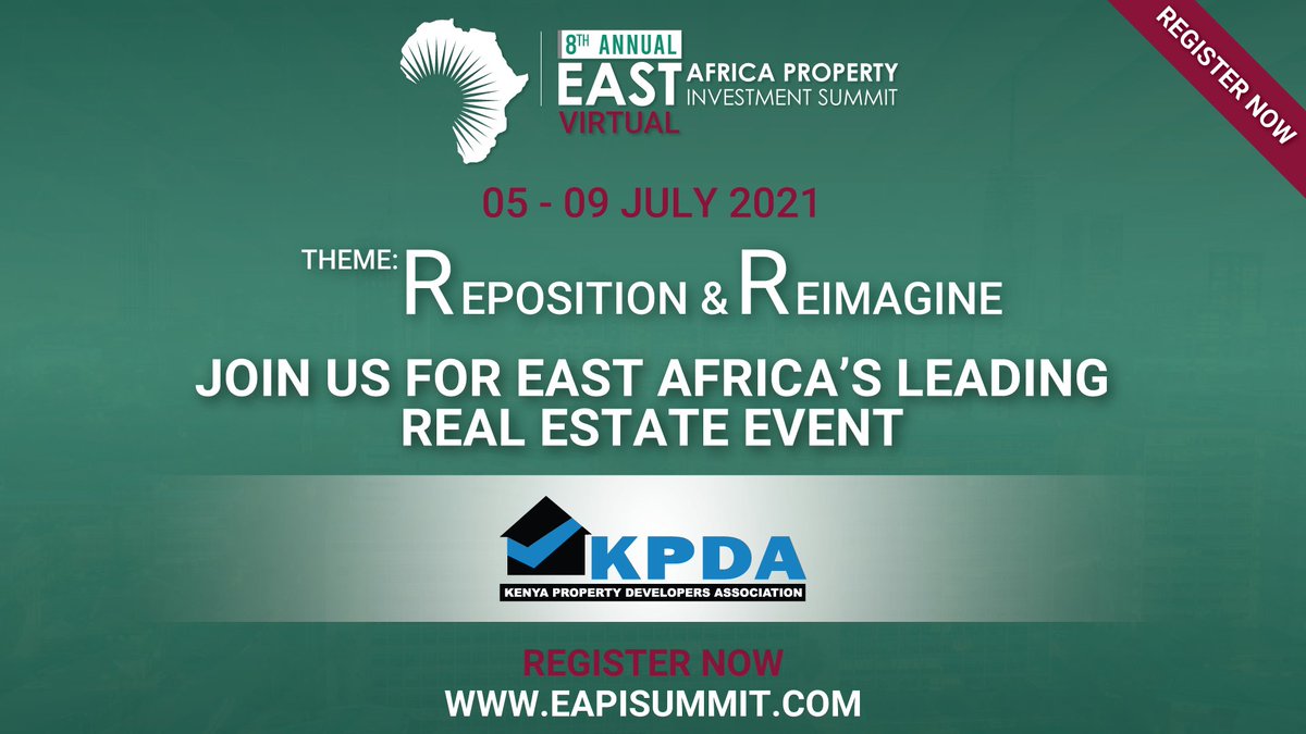 The East Africa Property (EAPI) Summit 2021 starts today.
It is five-days of curated, and convenient experiences created exclusively for the region’s real estate leaders.