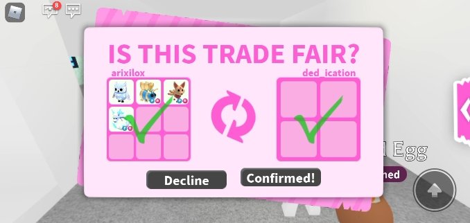 youcantfinddona's tweet photo. @ded_icati0n is trusted tysm!
I traded my am pets for rhd!
I went first https://t.co/MEEhXMhr4D