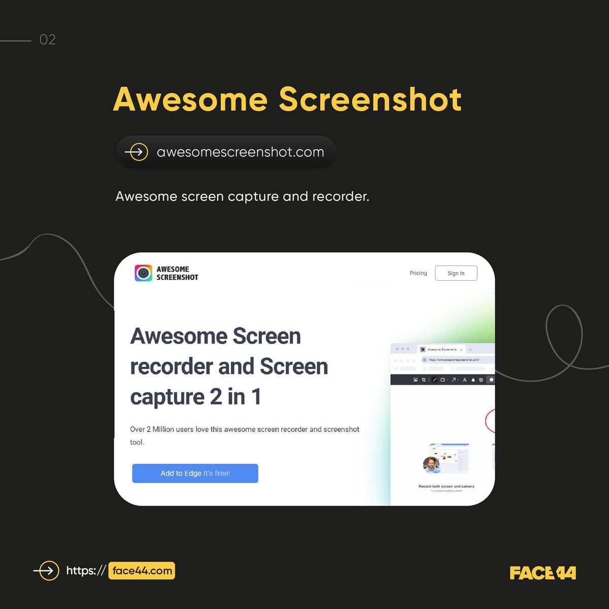 Face44_Official's tweet image. #awesomescreen screen capture and recorder