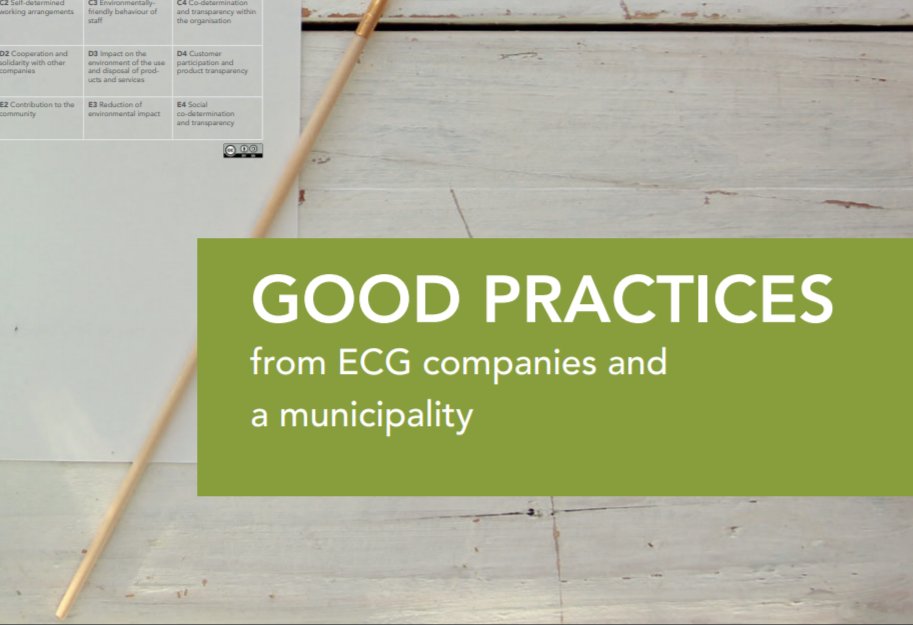 Many of our ECG companies are very innovative. They show that it’s possible to operate differently, transforming the system every day.
📢NOW ONLINE: Our "Good Practices" brochure in English with 20 inspiring case studies. Download here:
ecogood.org/wp-content/upl…