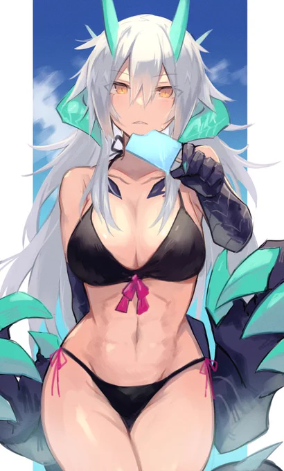 ビキニの日みたいなので突貫で描いたうちの子
#ビキニの日 