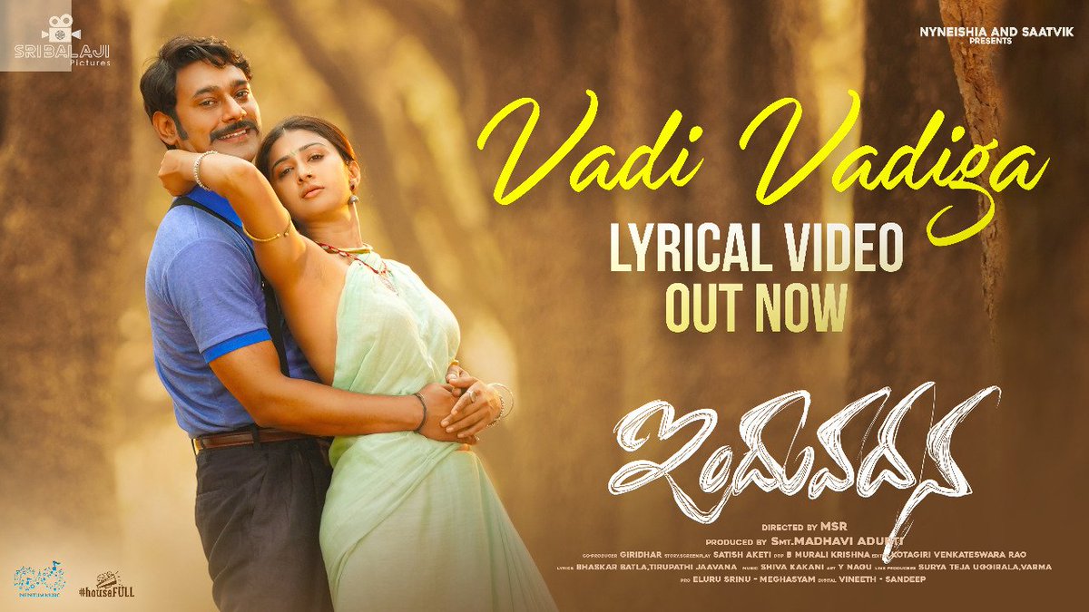 Here's the Lovely Melody #VadiVadiga from 
@itsvarunsandesh and @TheFarnazShetty 's #Induvadana  youtu.be/ywlHJtraWPY

 #ShivaKakani @javedali4u  & #Malavika
 #TirupathiJaavana @SriBalajiOffcl  @MsrDirector @DhanrajOffl @mahivitta @IamEluruSreenu  @housefull_dgtl #Infinitum