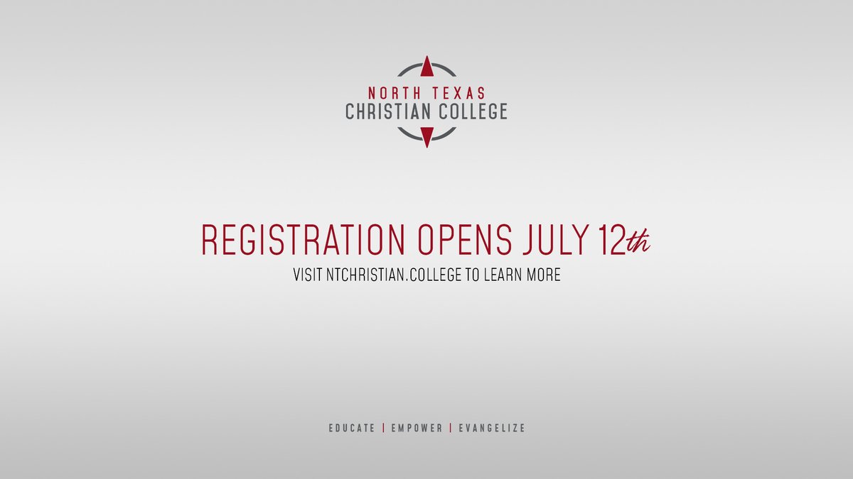 ntccollege's tweet photo. 1 week until Fall registration opens!

Do not miss your chance to embark on the journey of Apostolic higher education. Our mission is to empower students to evangelize the world through higher education. Join us! https://t.co/GytPZJ4r5r
