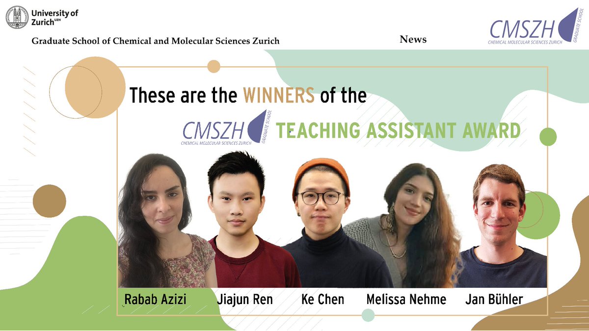 CMSZH_Graduate_School_UZH (@cmszh) on Twitter photo Congratulation to the winners of the Teaching Assistant Award at the Graduate School of Chemical and Molecular Sciences Zurich <a href="/cmszh/">CMSZH_Graduate_School_UZH</a> Congratulation to the winners of the Teaching Assistant Award at the Graduate School of Chemical and Molecular Sciences Zurich <a href="/cmszh/">CMSZH_Graduate_School_UZH</a>