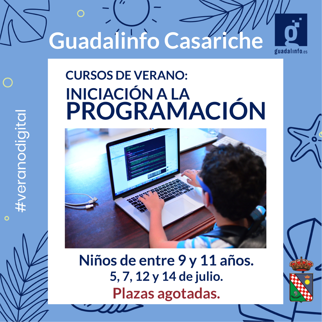 Comenzamos un apasionante #veranodigital en <a href="/CCasariche/">Centro Guadalinfo Casariche</a>. Aprenderemos de programación con Scratch y diseño 3D con Blender. ¡Así de forman nuestros usuarios para el futuro!
