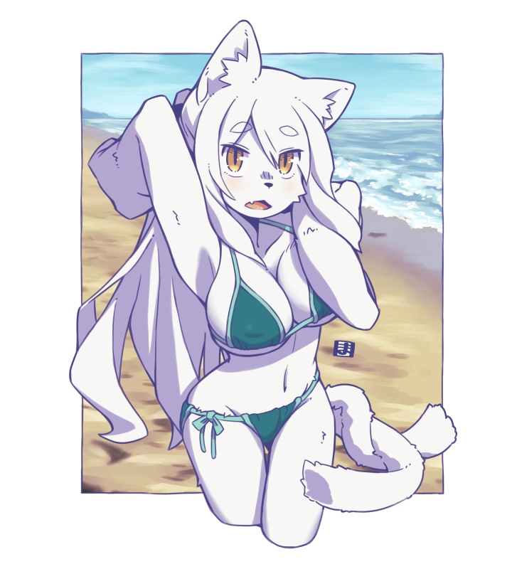 「ネタビキニ絵を除くと割りかし少ない普通のビキニ絵👙 」|廻のイラスト