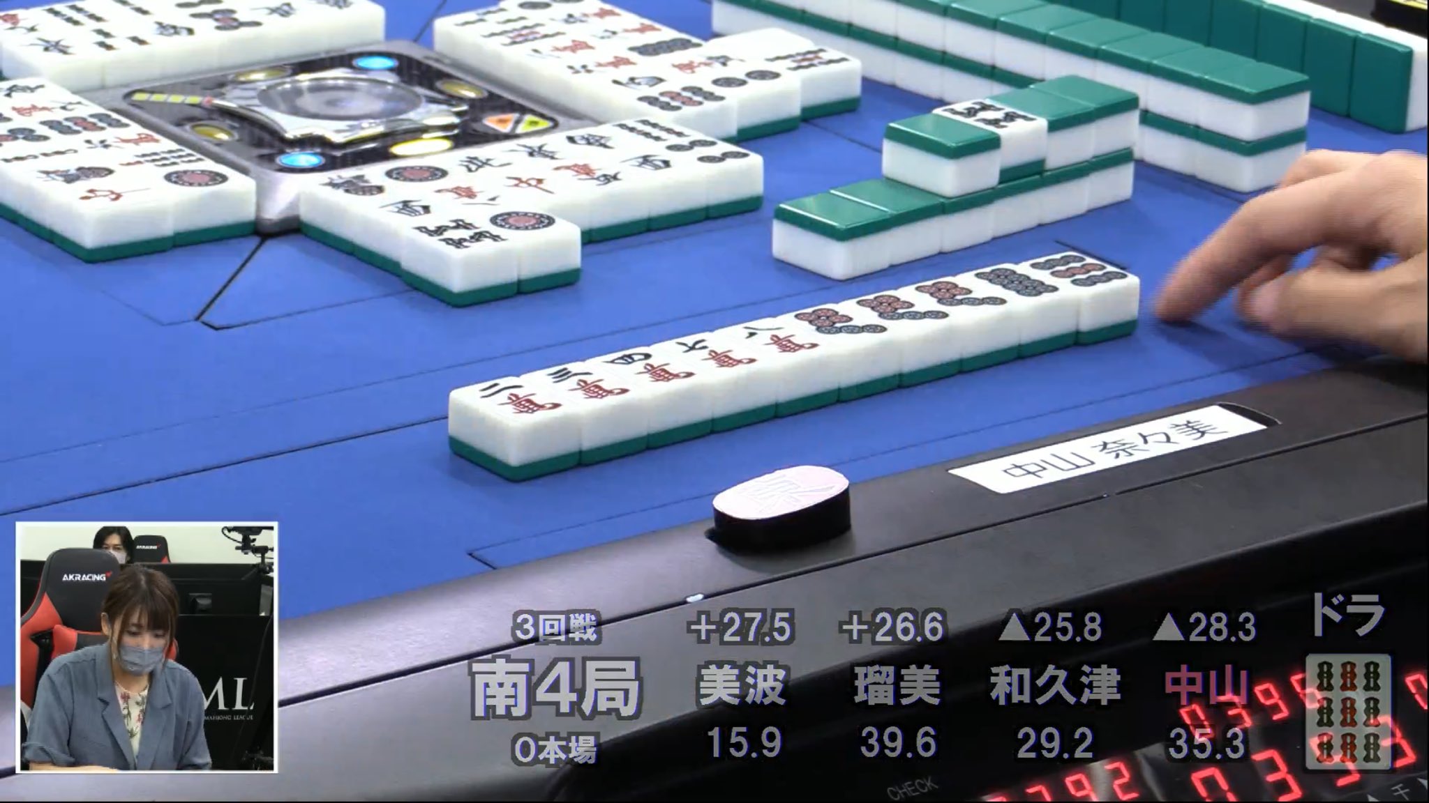 日本プロ麻雀連盟 4回戦東1局 仕掛けた瑠美が中山から60符の純チャンで5800 1000 のアガリ T Co Vhpmpeuuyw Twitter