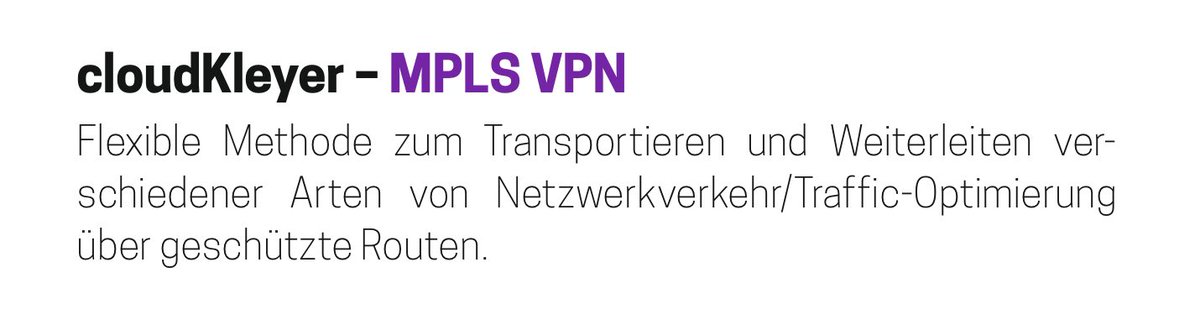 cloudkleyer's tweet photo. @cloudkleyer – MPLS VPN
Flexible Methode zum Transportieren und Weiterleiten verschiedener Arten von Netzwerkverkehr/Traffic-Optimierung über geschützte Routen.
#cloudkleyer #frankfurt #cybersecurity #cloudservice #ITService #digitalization #itsicherheit #vpn https://t.co/C2NCUUMA46