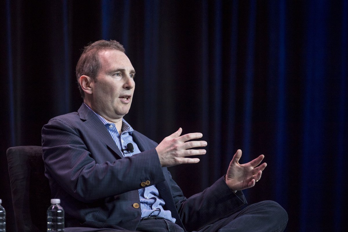 verge's tweet image. Andy Jassy officially takes over as Amazon CEO from Jeff Bezos theverge.com/2021/7/5/22563…