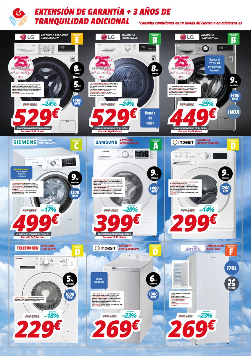Mi_Electro's tweet photo. Está mal que nosotros lo digamos, pero... ¡VAYA DESCUENTAZOS!
1/2
https://t.co/VDq9oq8tMJ
#Ofertas #Descuentos #LG #Haier #Telefunken #Artica #Philips #Xiaomi #realme #Samsung #Indesit #Siemens #AEG #Teka #Electrolux #Beko #Cecotec #Ufesa #Panasonic #Jata #Taurus #Bosch #Braun https://t.co/mGBYS9ZiWa