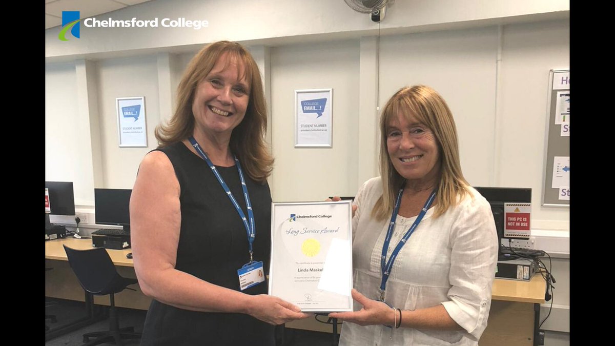 Congratulations and a big thank you to Linda Maskell who has received a long service award, 26 years as a Learning Support Assistant!