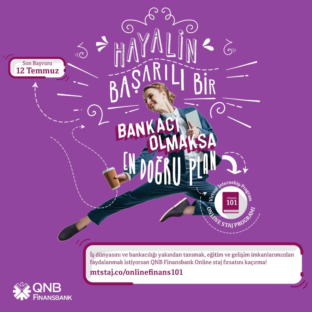 QNB Finansbank İK on Twitter "Finans 101 Online Staj Programımızın