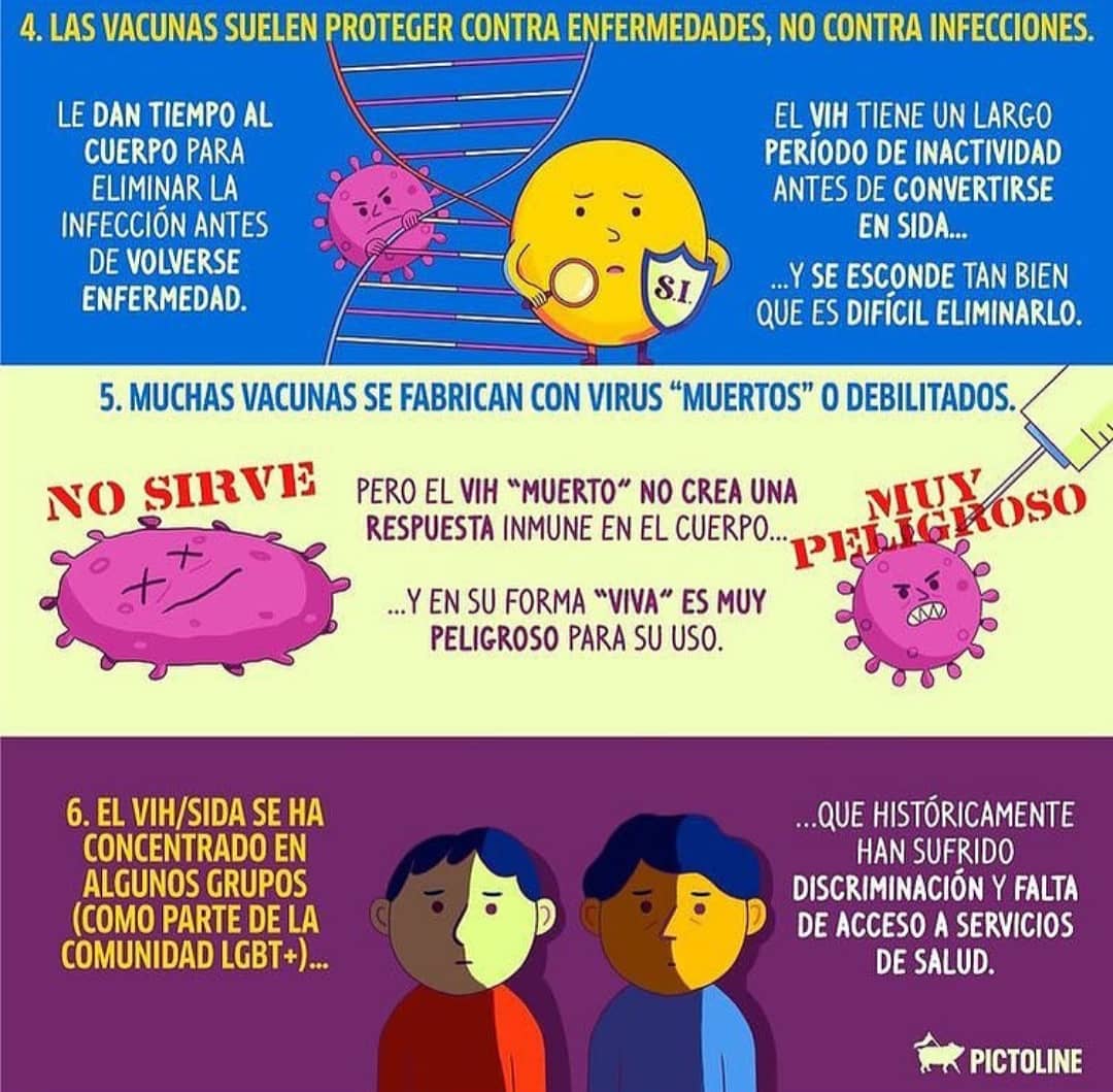 StopVIH's tweet image. Revisemos en esta publicación las razones por las que aún no se cuenta con vacunas para el VIH #StopVIH