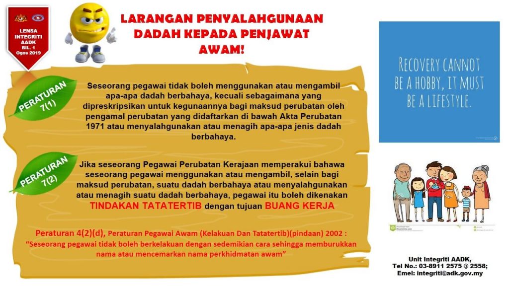 aadktanahmerah's tweet photo. #Infomasi
Larangan Penyalahgunaan Dadah Kepada Penjawat Awam https://t.co/H5rOve2PTT