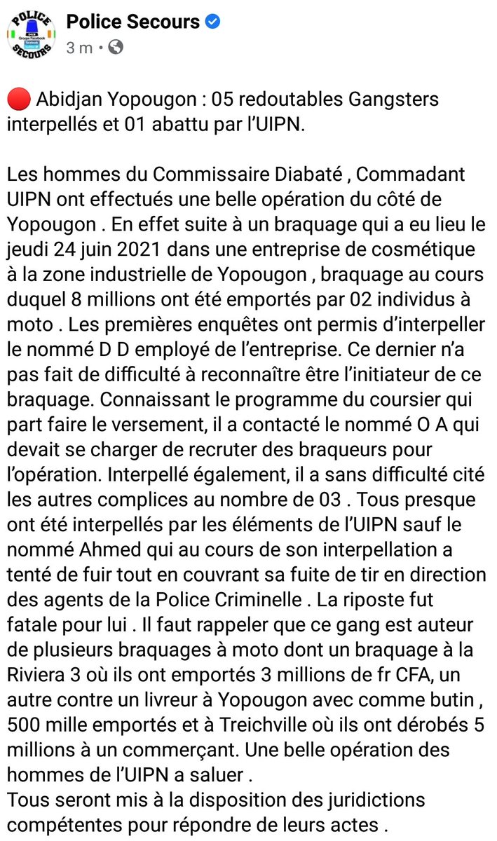 Police Secours 🇨🇮 tweet media