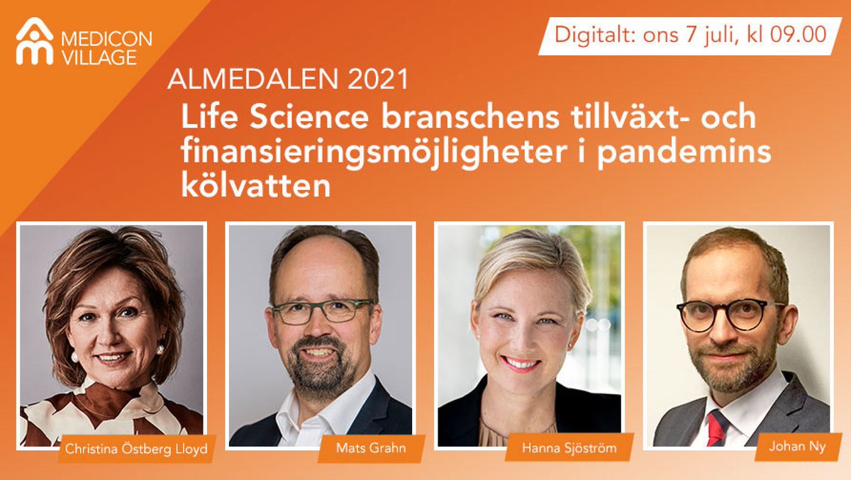Medicon Village (@mediconvillage) on Twitter photo Hör medlemmars bästa tips på #lifescience scale-up efter #corona <a href="/Almedalsvecka/">Almedalsveckan</a> 07 jul 👉 lnkd.in/epbrxD7 @altitudemeetings #almedalsveckanplay <a href="/OstbergLloyd/">Christina Östberg Lloyd</a> <a href="/thejohan_ny/">Johan Ny</a> <a href="/CellevateAB/">Cellevate</a> <a href="/gpxmedical/">Medical Resource </a> Hör medlemmars bästa tips på #lifescience scale-up efter #corona <a href="/Almedalsvecka/">Almedalsveckan</a> 07 jul 👉 lnkd.in/epbrxD7 @altitudemeetings #almedalsveckanplay <a href="/OstbergLloyd/">Christina Östberg Lloyd</a> <a href="/thejohan_ny/">Johan Ny</a> <a href="/CellevateAB/">Cellevate</a> <a href="/gpxmedical/">Medical Resource </a>