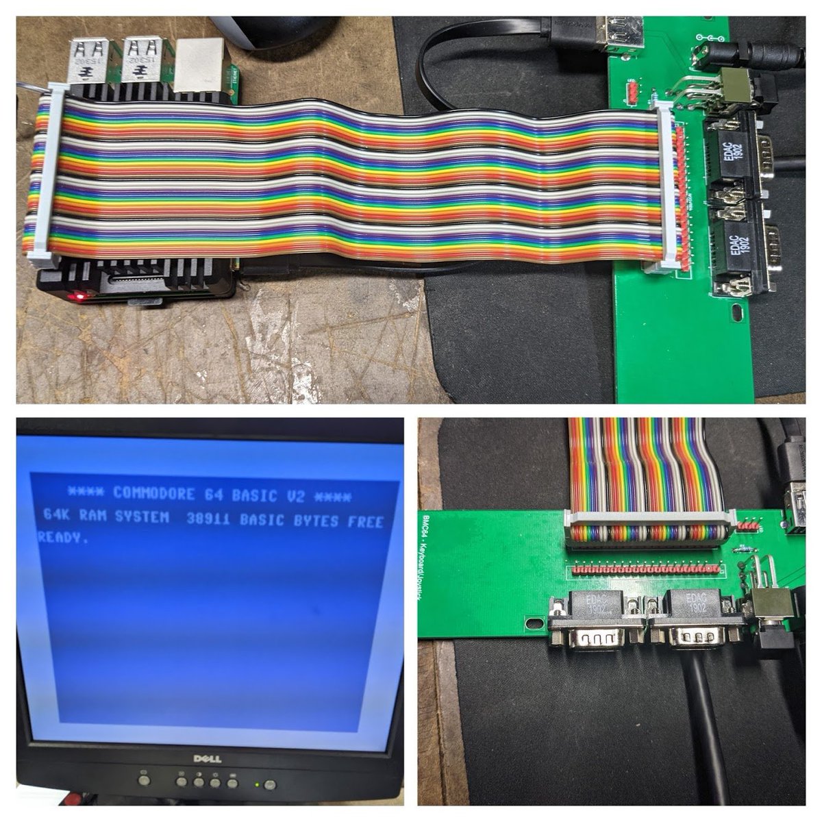 defrisselle's tweet photo. Now to get a GPIO extender and some ArcadeR joysticks
Plus work on a case
#c64
#BMC64
#Retro https://t.co/W2VQJcDlaE