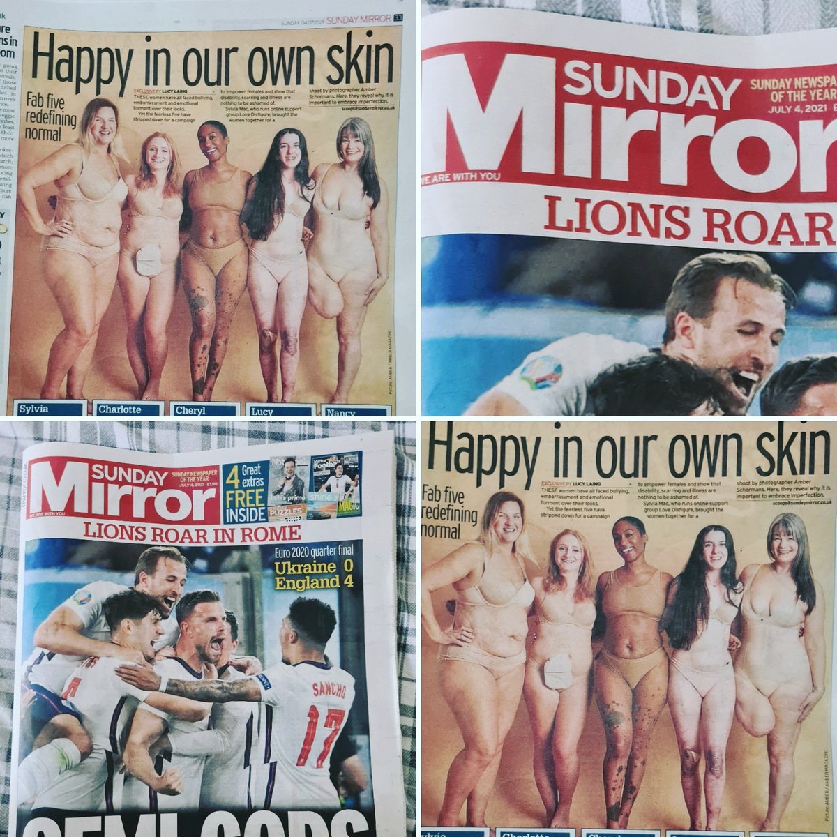 Absolutely Amazing appearing in Sunday Mirror with England Football Team 👏👏👏👏👏👏and we were in the Front half on Page33 #Survivors <a href="/AmberSchormans/">Amber Schormans</a> 📸 for Amber Mag <a href="/charlotteamylou/">Charlotte Amy Louise (she / they)</a> Chezza Lucy @5_nancyharris #FabFive
