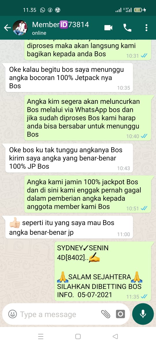LayananOperator's tweet photo. @BulanTogel SYDNEY 🇳🇿 SAH ((8402)) BAGI ANDA YANG INGIN MERASAKAN JECKPOT SEPERTI MEMBER KAMI SILAHKAN HUBUNGI VIA WHATSAPP 085877567855 https://t.co/h5plPFKNX4