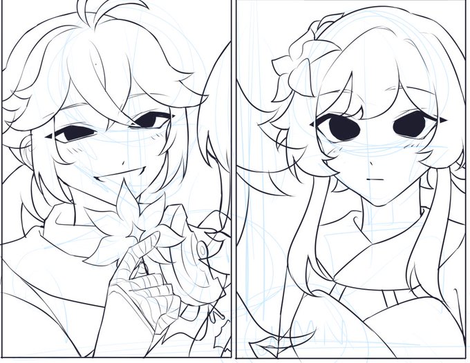 wip kazulumi just because.
i-ill continue my work after I finish this,,,, hopefully (';ω;) 