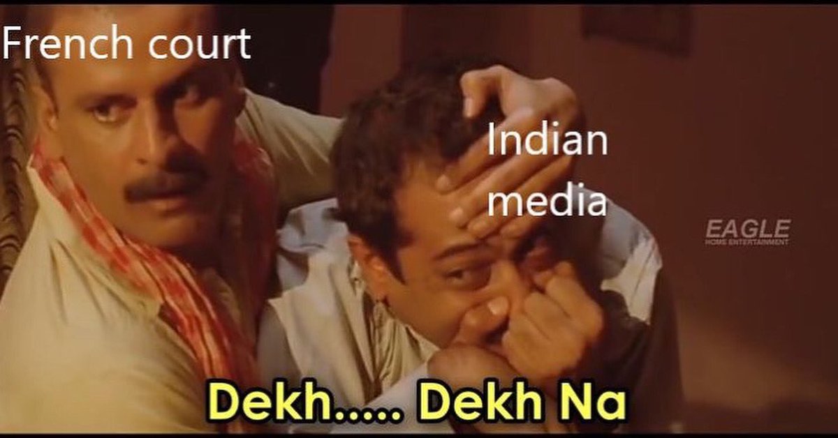 thepeeinghuman's tweet photo. The national financial prosecutor’s office of France has appointed a judge to investigate “corruption” in the Rs 59,000-crore Rafale deal with India.
While the Indian govt has appointed Godi media to save their face.

#Rafale #GodiMedia #WaahModijiWaah https://t.co/6nUeUtPt47