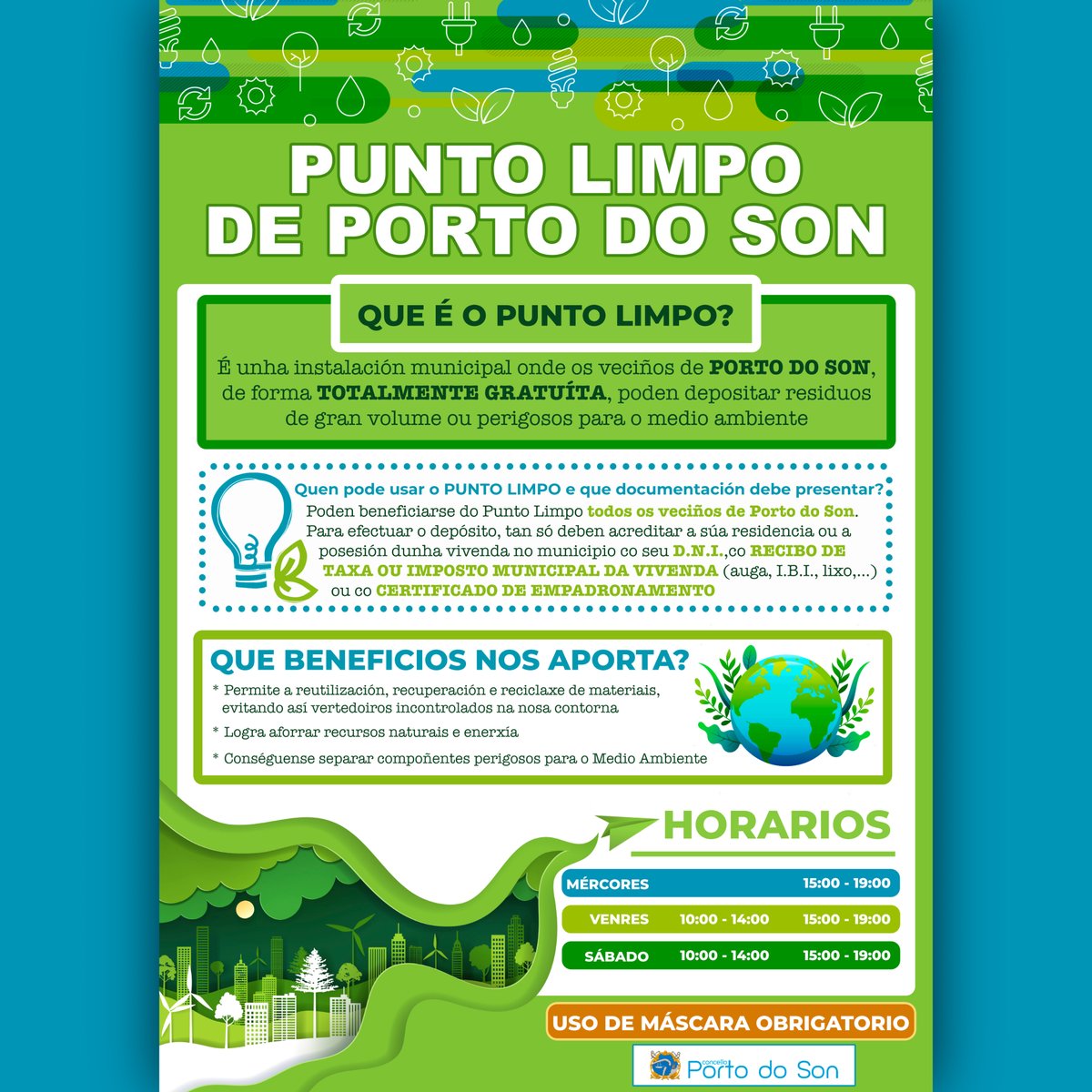 conportodoson's tweet photo. ♻️ 𝗣𝗨𝗡𝗧𝗢 𝗟𝗜𝗠𝗣𝗢 𝗗𝗘 𝗣𝗢𝗥𝗧𝗢 𝗗𝗢 𝗦𝗢𝗡 ♻️

💙 Coidando o presente, creamos futuro 💚
🌊 #PortoDoSonInfinitamenteNatural  🌿

#PortoDoSon #Nebra #Xuño #Goiáns #Ribasieira #Queiruga #SanPedro #Miñortos #Noal #Baroña #Portosín #Caamaño #InfinitamenteNatural https://t.co/BP0LLR4LzE