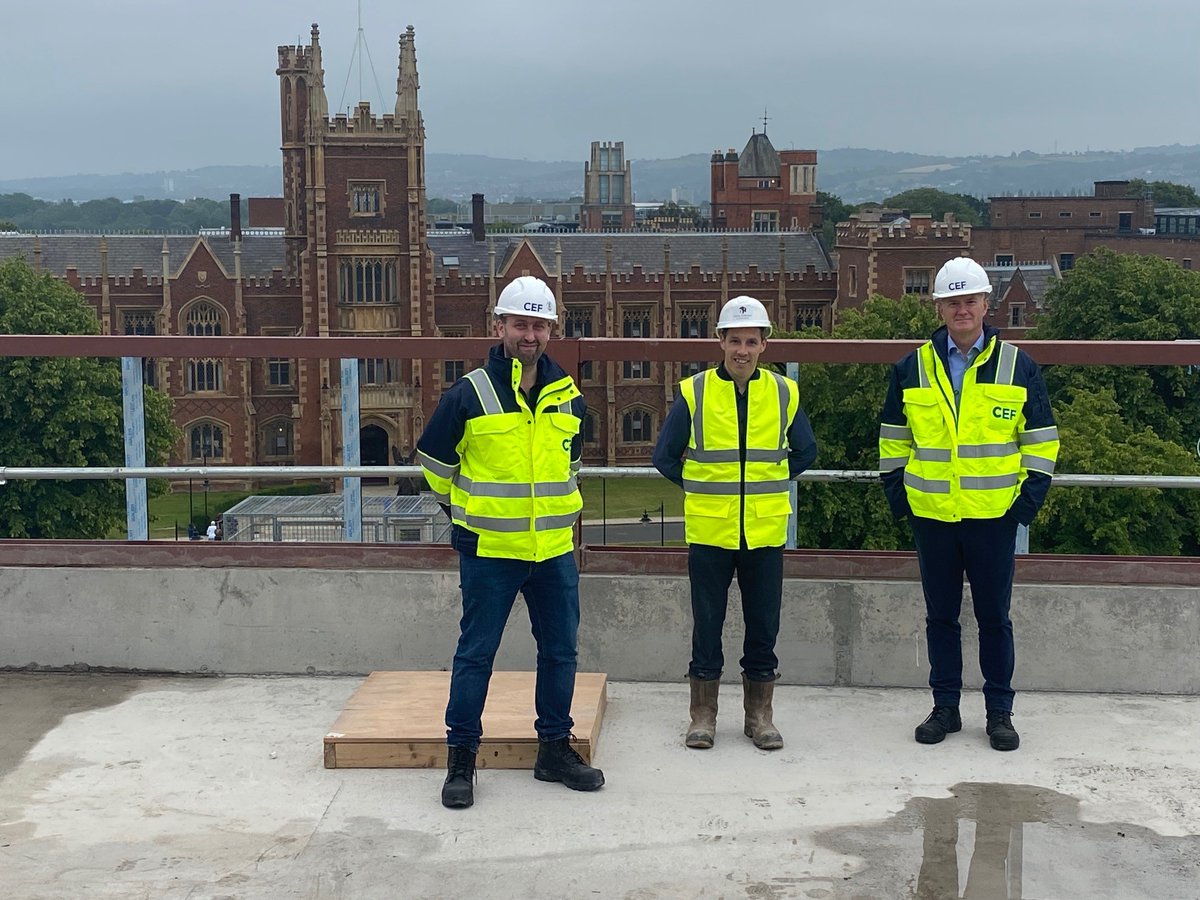 CEFNI1's tweet image. Great to see this landmark project at @QUBelfast being delivered by #FelixOHare The exterior is impressive, but it is only once inside you appreciate the scale and ambition of this new #StudentCentre.  Great collaboration and quality management all round.
