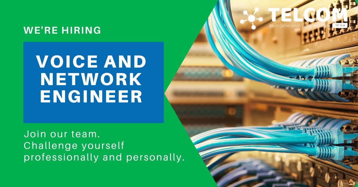 Telcom_1999's tweet photo. Are you a network engineer looking for a challenging role?  Consider a move to Telcom. https://t.co/X63013A5R2

#jobfairy #techjobs https://t.co/tGlQbV6c2t