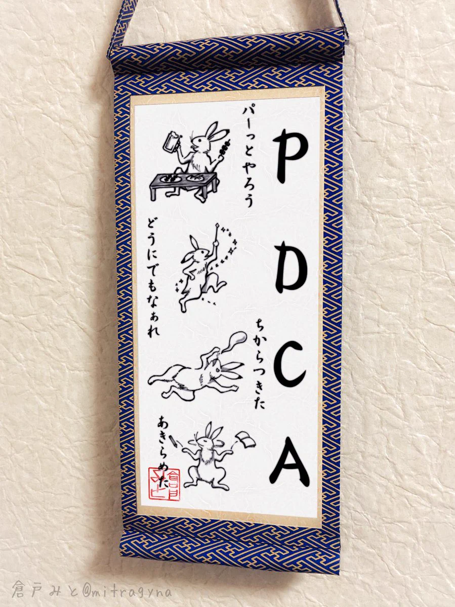 たぶん社会人に大切なPDCA掛け軸、今ならセブンイレブンでプリントできる！