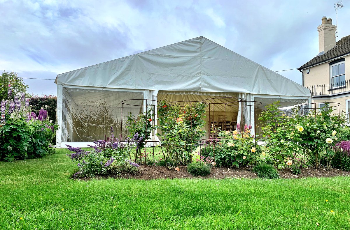 Great to get #marquees out for #gardenparties #marqueehire meadowmarquees.co.uk
