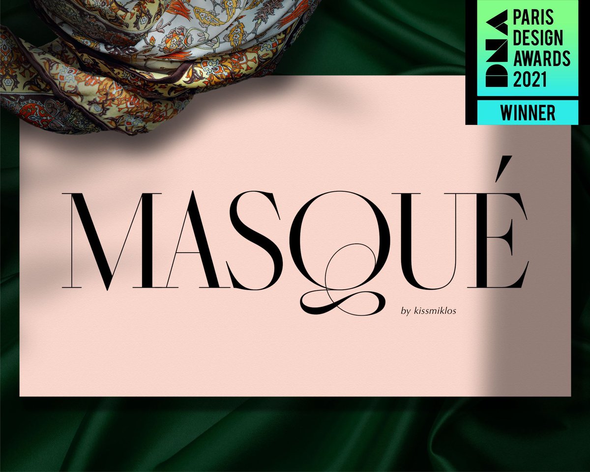 kiss_miklos's tweet photo. I’m so excited because after the 4 @typedirectors “Certificate of Typographic Excellence” I won 2 new prizes on DNA Paris Design Awards 2021, with my MASQUÉ typeface and my TYPEBEAST series.
#typography #typeface #typefacedesign #typebeast #kissmiklos #dnadesignawards #DNAwinner https://t.co/RAGBTbpSqt