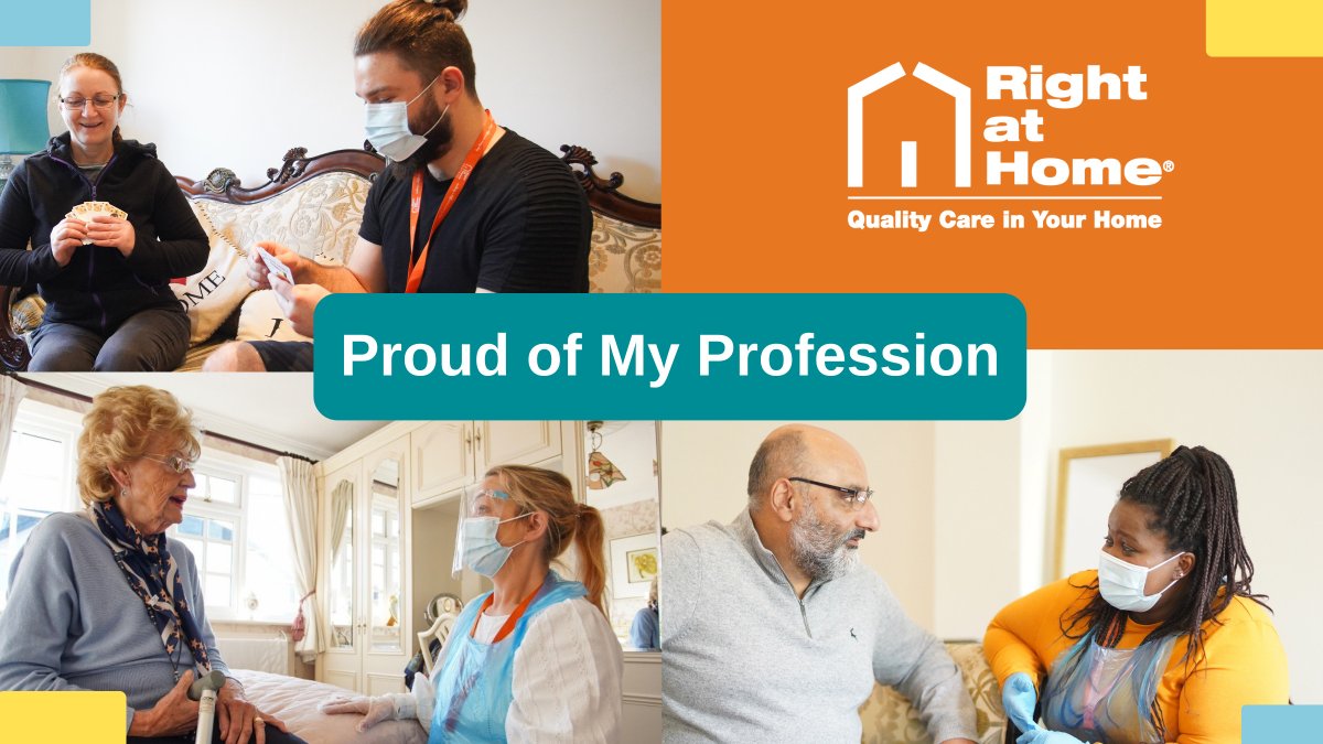 We are delighted to launch our #ProudOfMyProfession campaign. Over the coming months, we will be showcasing members of the Right at Home family, why they are proud to work in the #CareSector and why they have chosen a #CareerInCare.