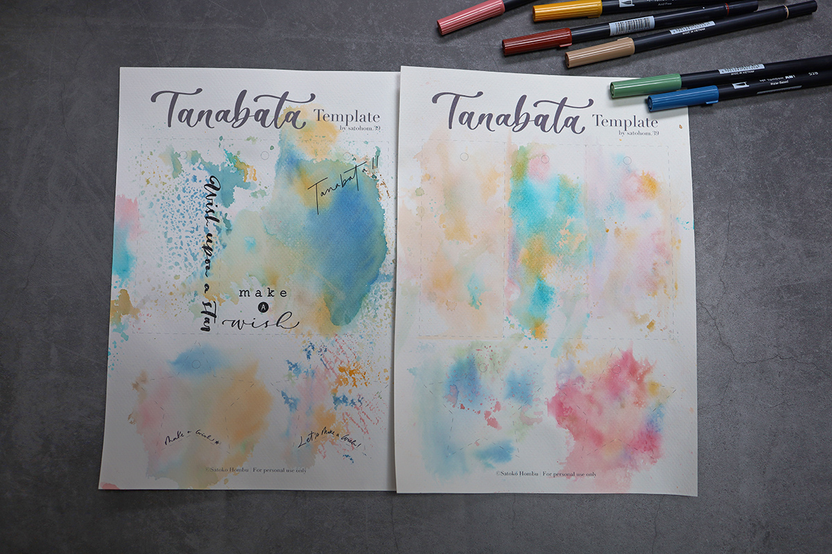 tombowpencil's tweet photo. 今週は #七夕 ですね🎋
トンボのオウンドメディア「FUN ART STUDIO」の新着記事！
水彩アーティストsatohomさんに教わる「スプラッシュアレンジで作る七夕の短冊」です！
ABTの水彩グラデーションが素敵な短冊🎋手作りしてみませんか😊
テンプレートのDLもできます↓😉
https://t.co/9CVtPtXSLE https://t.co/qmLHozFxf7