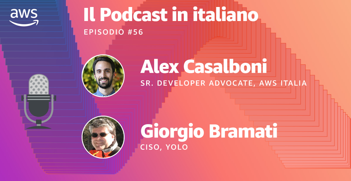 🇮🇹 🎙️ [Nuovo episodio del podcast di AWS] YOLO: la piattaforma insurtech per le assicurazioni on-demand (ospite: Giorgio Bramati)

Spotify: open.spotify.com/episode/7ArEpd…
Apple Podcasts: podcasts.apple.com/it/podcast/yol…
Amazon Music: music.amazon.it/podcasts/8d06e…